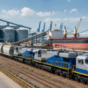 🚆 COFCO recebe 23 locomotivas e 979 vagões da China para escoar 4 milhões de toneladas anuais de grãos e açúcar pelo Porto de Santos a partir de 2026 com investimento de R$ 1,2 bilhão